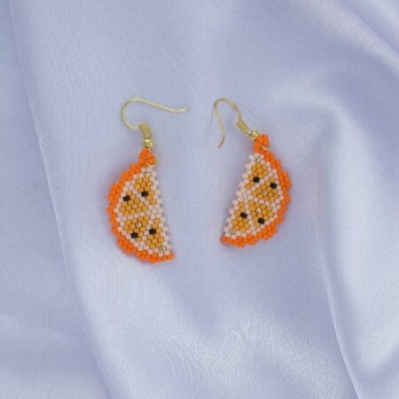 Citrus Slice Beaded Earring